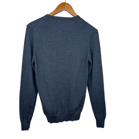 J. Lindeberg Lymann True Merino Gray Melange Sweater Mens Size S - Picture 2 of 12